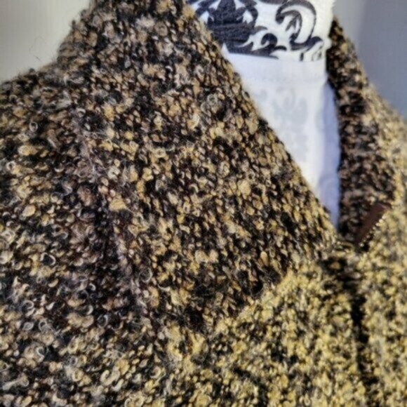 Liz Claiborne Zip Blazer  Shearling Jacket Sz 12 - Picture 3 of 12